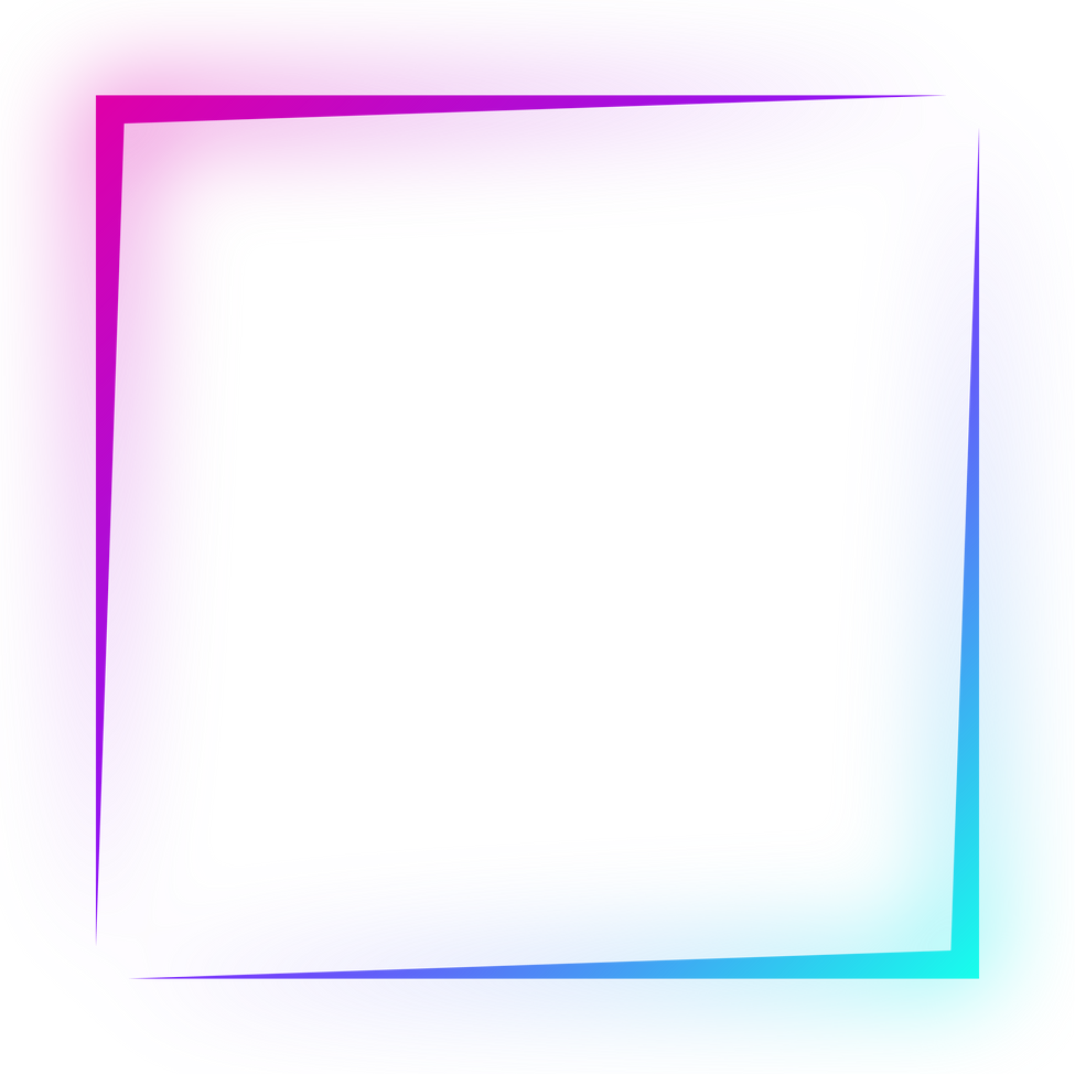 neon square frame
